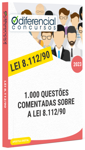 Capa Apostila - 1.000 Questões Comentadas Sobre a LEI 8.112-90