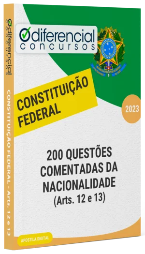Capa Apostila - 200 Questões Comentadas da NACIONALIDADE