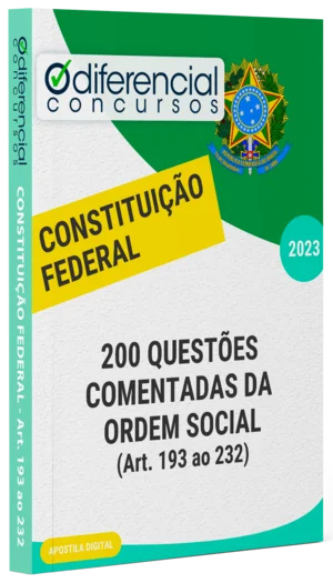 Capa Apostila - 200 questões comentadas da ORDEM SOCIAL