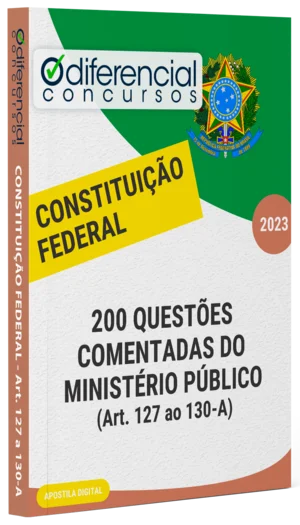 Capa Apostila - 200 questões comentadas do MINISTÉRIO PÚBLICO