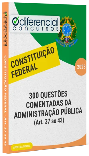 Capa Apostila - 300 Questões Comentadas da ADMINISTRAÇÃO PÚBLICA
