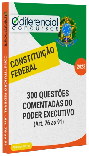 Capa Apostila - 300 questões comentadas do PODER EXECUTIVO