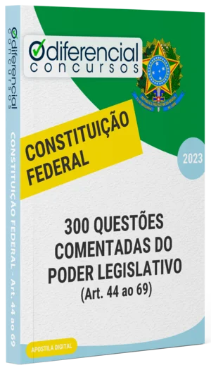 Capa Apostila - 300 questões comentadas do PODER LEGISLATIVO
