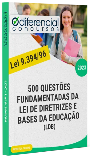 Capa Apostila - 500 Questões Fundamentadas da LDB